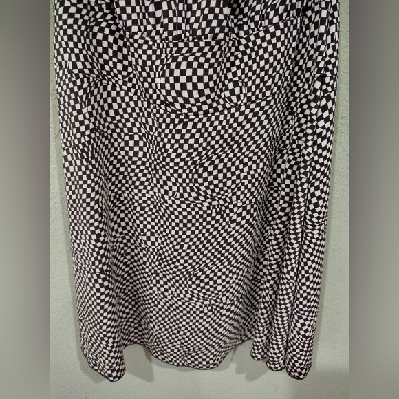 Vintage PS Y2k Checkered Halter Pink & Black Dress - Picture 3 of 5